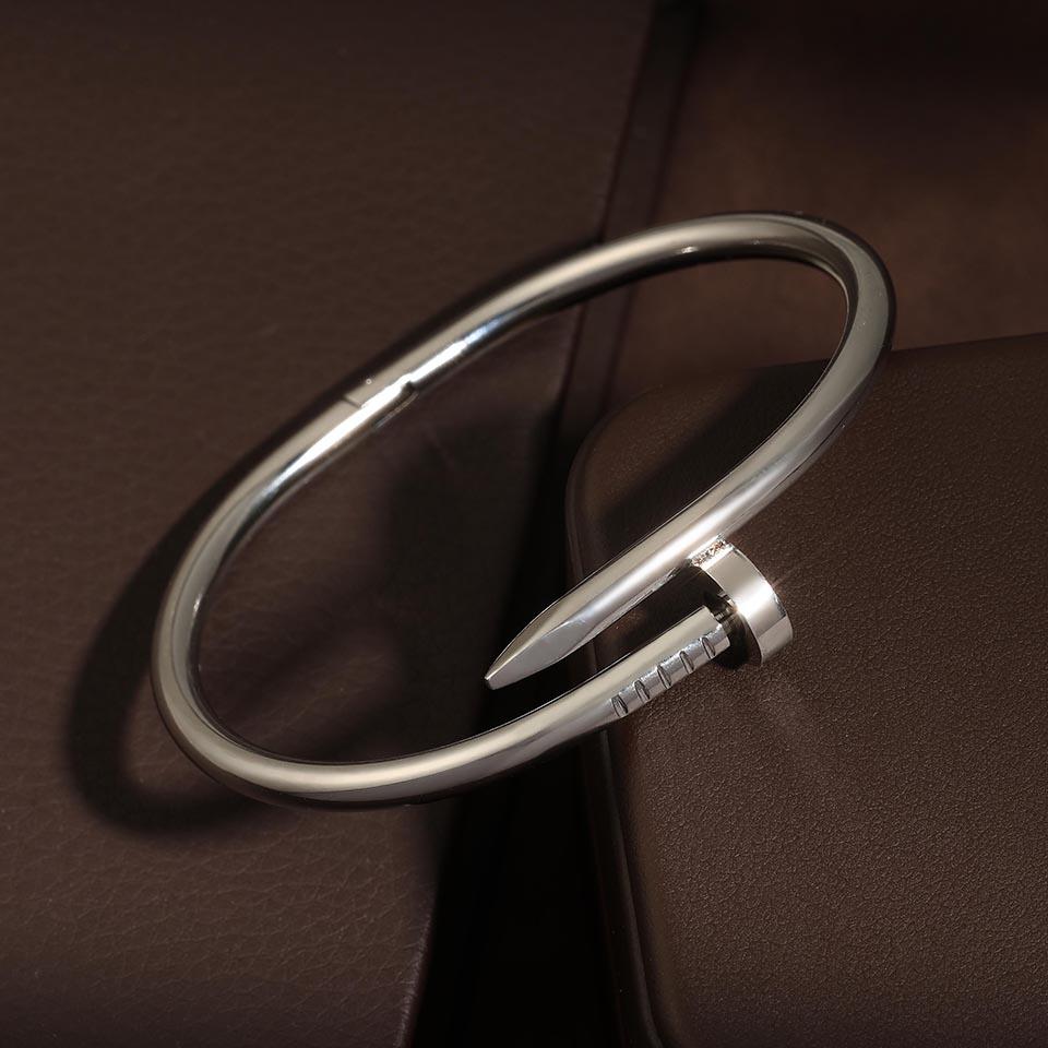 

ZAKOL Роскошный женский браслет на ноготь из нержавеющей стали, регулируемый, высококачественный, водонепроницаемый, металлический, с цирконом, подарок