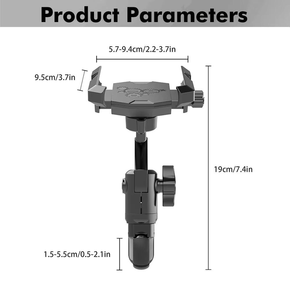 Multi-Angle Adjustment Motorcycle Phone Holder Scooter Phone Holder  For Bicycle Riding