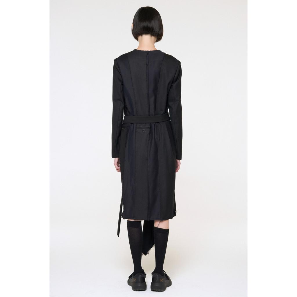 Recorde Puzzle Asymmetry Round Neck Dress_Rqdas24543Bkx