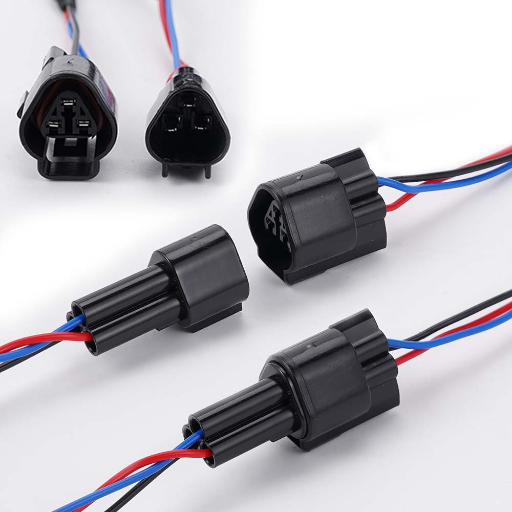 2/3/4M Wiring Harness Kit Black Plug Dual Head Parking Heater Universal LCD Switch Parking Heater Extension Cable for Truck Van