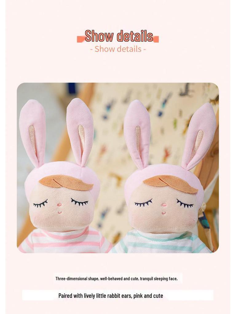 Mitu Baby Angela Dress-Up Doll - Cute Rabbit Plush Toy Gift for Children