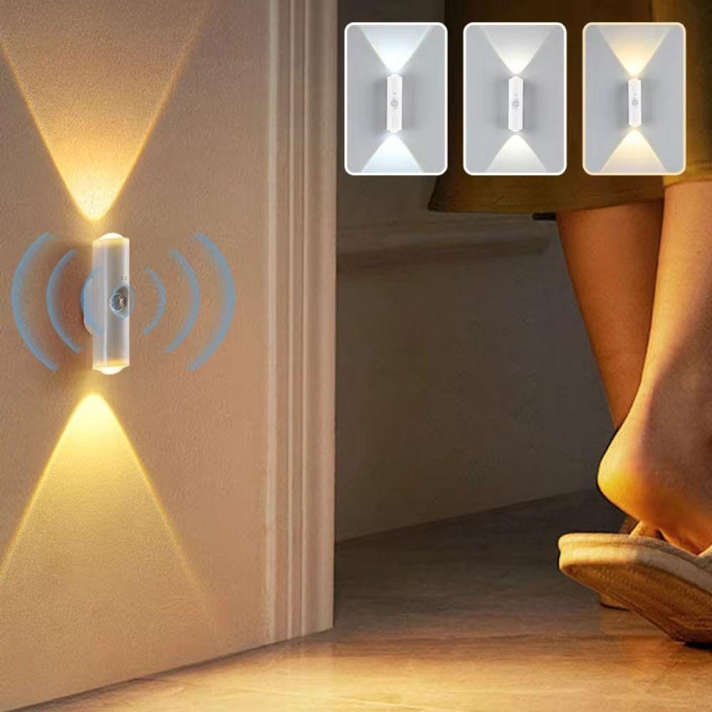 Portable Wall LED Lamp Wireless RGB Gradient Wall Lamp Decorative Light LED Closet Light Wardrobe