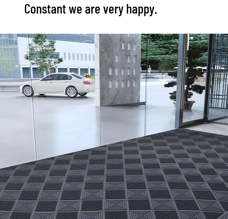 Three-in-One Anti-Slip Entrance Mat for Hotels and Malls