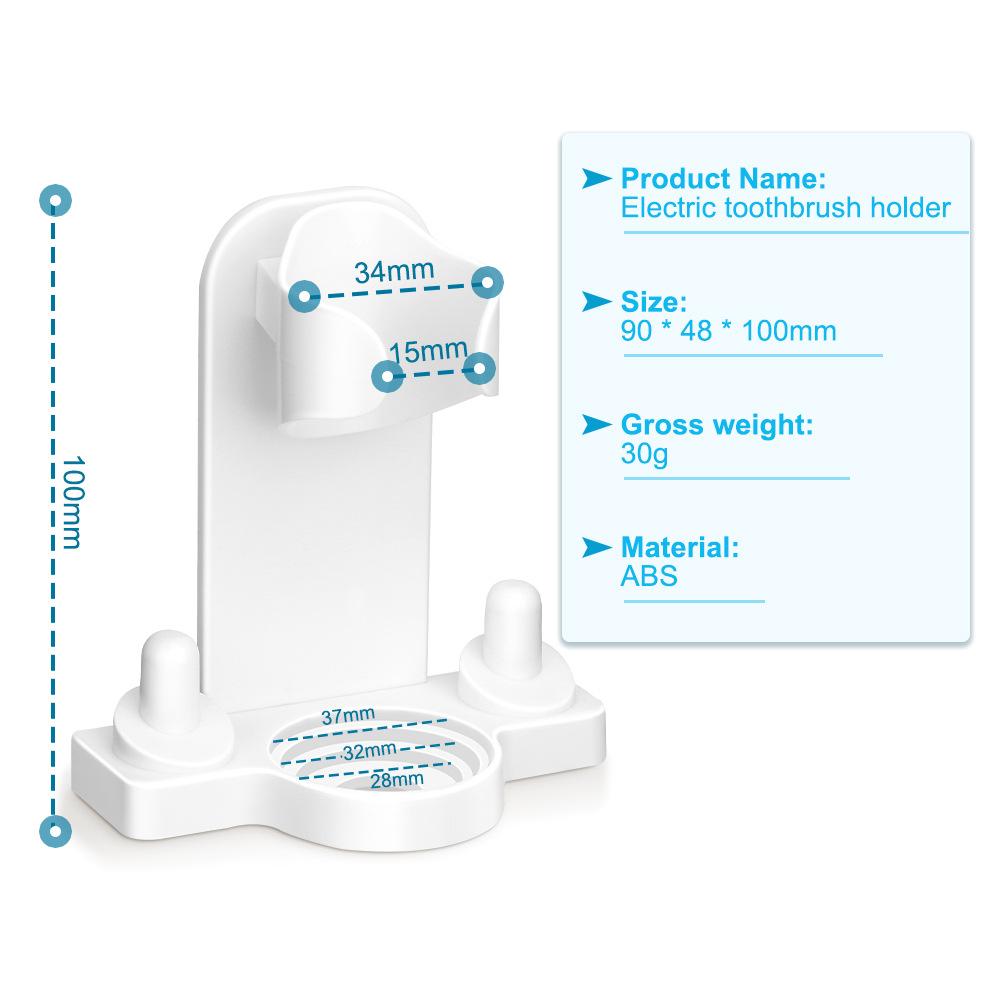 Adhesive Electric Toothbrush Holder Wall Mounted Brush Head Hanger Bathroom Organizer For Oral B iOSaving Space and Keep Drying