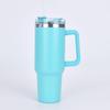 40oz Second Gen Insulated Stainless Steel Car Cup with Straw - Large Capacity Cold Preservation