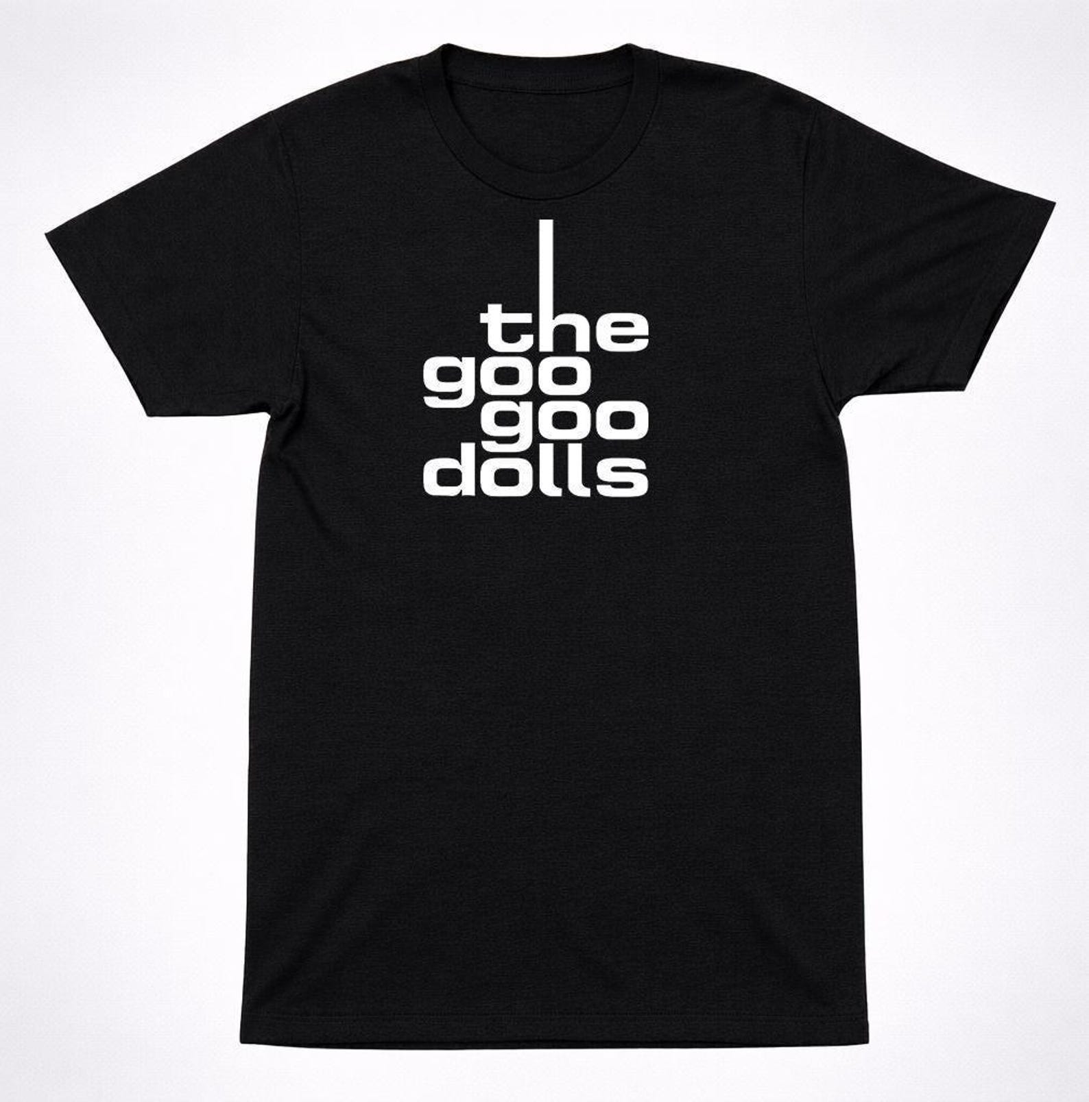 Goo Goo Dolls Logo Shirt - Minimalist Black Alternative Rock Tee XL
