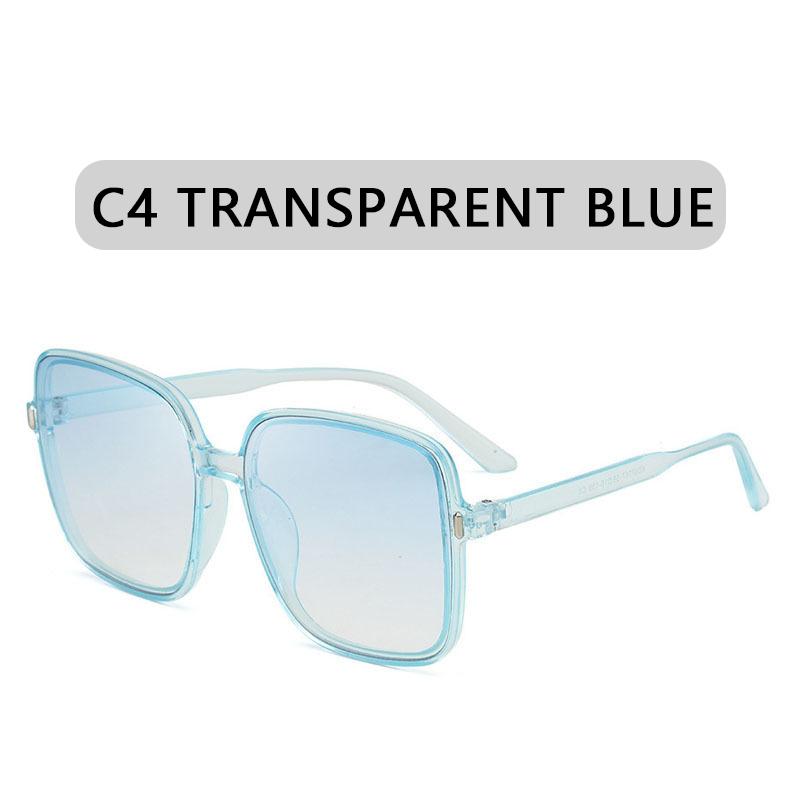 Mode Übergroße Sonnenbrille Damen Luxus Designer Vintage Quadratische Sonnenbrille Klassische Brille für Damen UV400 Großer Rahmen