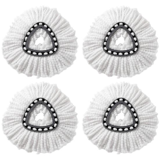 1/3/4 ks Mikrovláknová podložka pro čištění podlah pro domácnost Spin Mop Heads