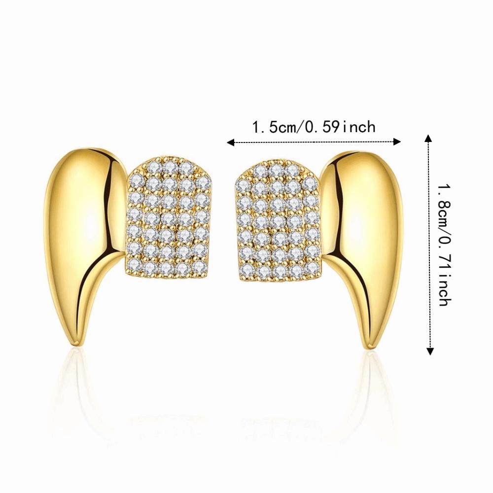 Glossy Finish Teeth Grillz Caps Anti Slip Teeth Jewelry Halloween Fashion Dental Set Halloween