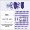 Nail Art Sticker Uniform Plaid Decoration Small Pattern Adhesive Nail Art Sticker Plaid Nail Sticker