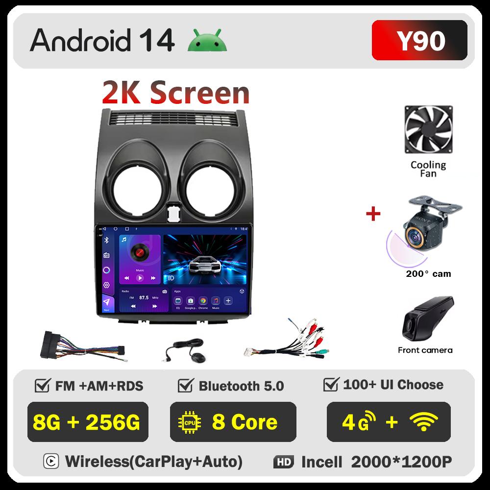 2din Android Car Radio For Nissan Qashqai J10 2006-2013 Autoradio Multimedia Player Autoradio Carplay Navigation Stereo Wifi