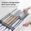 7/9/11 Grids Compartment Home Collapsible Underwear Storage Box Organizing Dormitory Mesh Bag