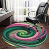 Swirl Pattern,Abstract Art Chair Mat Round Rug Office Carpet, Non Slip, Suitable for Living Rooms, Bedrooms,Decor1205905a