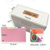 8PCS Rings Flash Card Dividers 150PCS Storage Box Office Tabbed Index Cards  Learning Note