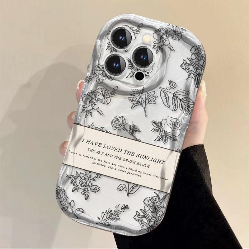 Case For Samsung Galaxy S24 Ultra S23 Plus A55 A35 A54 A24 A14 A25 A15 A34 A53 A33 A73 A50 A30 M54 S20 S21 FE Cover Flower Soft