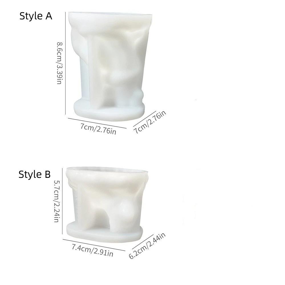 Cute Cloak Wolf Dog Mold Flexible Silicone Candle Mold Decorative 3D Wolf Mold Plaster Statues