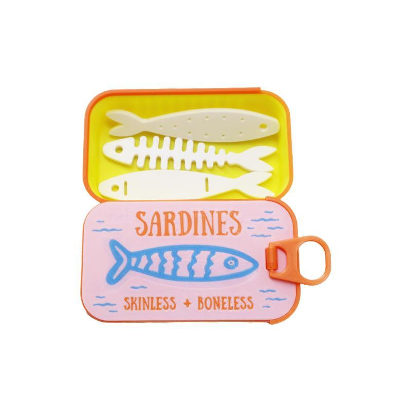 Sardine Tin Jewelry Box 3D Printed Easy Open Durable Small Jewelry Organizer for Rings Earrings Perfect for Dresser Decor