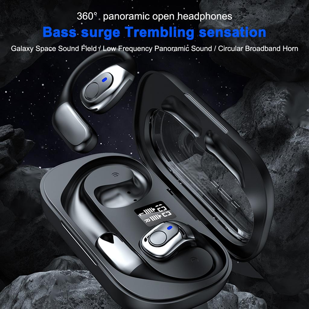 BT5.4 True Wireless Headphones Earhook Earbuds Waterproof Sport Earphone Ultra-Low Latency Game