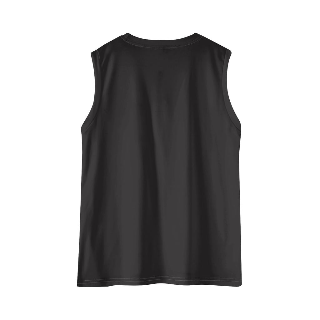 Damen-Tanktops 2025, lockere Passform, hoher Halsausschnitt, Sommertop, elegante, lässige ärmellose Shirts mit Tasche