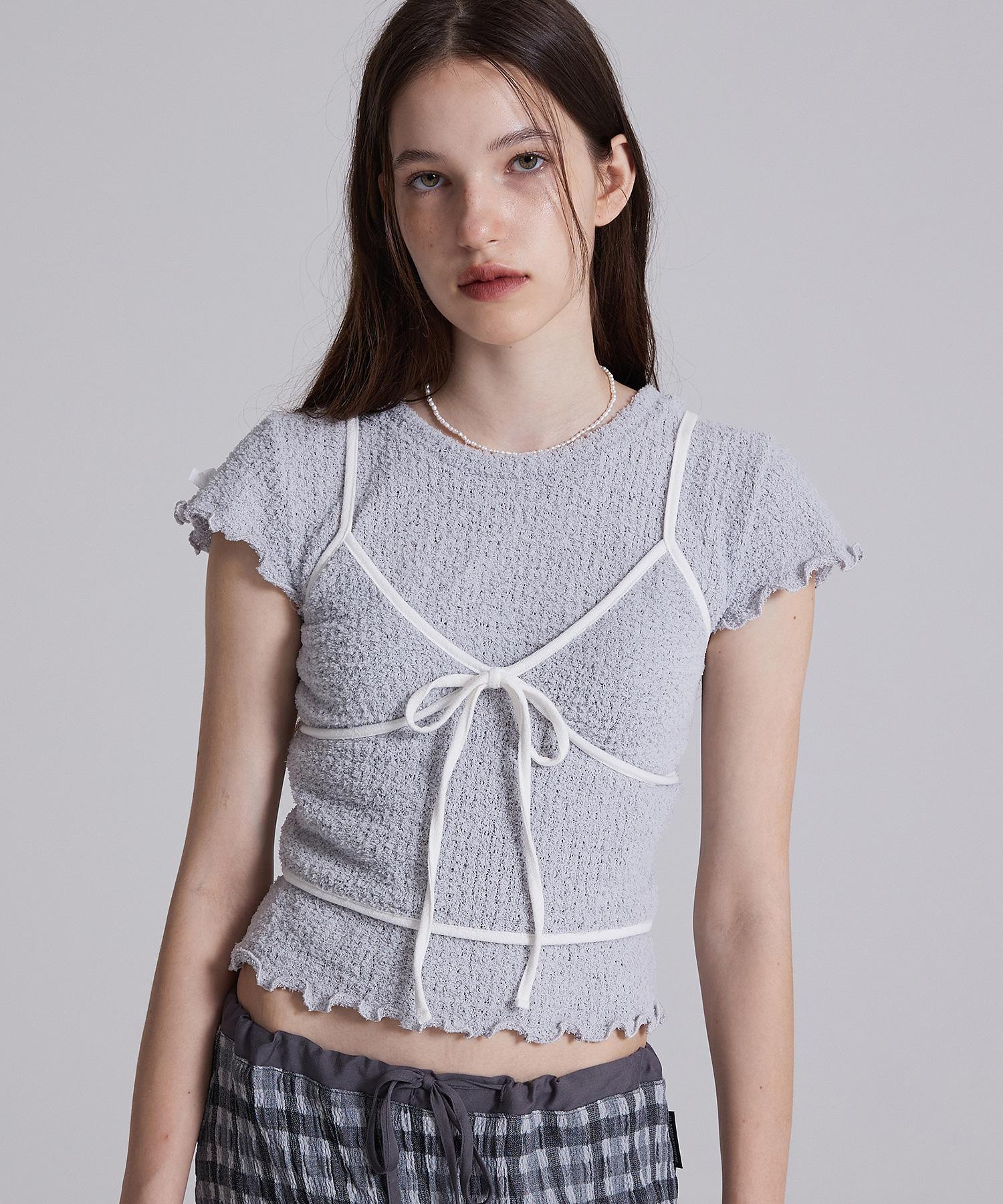 Plasma Sphere Comely Sleeveless In Grey (Knit Sleeveless) Grey/Free
