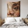 Wall Decor Drapery Art  Extra Large Closeup Eye Portrait Tapestry Modern Minimalist Tapestry