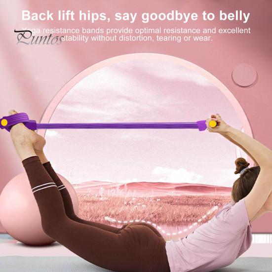 6-trubkový odporový pásek na pedály Multifunkční napínací lano Elastický stahovák pedálů na jógu Trenažér pro protahování těla Domácí posilovna.