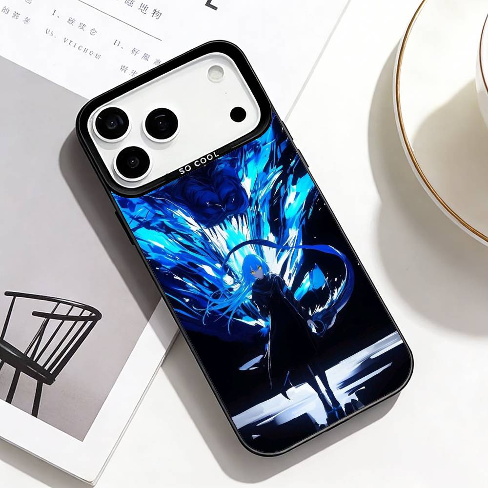 Slime Anime Rimuru Tempest Phone Case For iPhone17,16,15,14,13,12,Pro Max Black Colorful Phone case