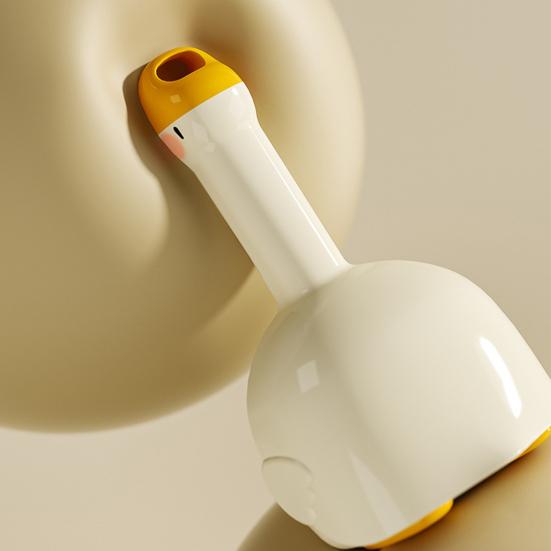 Lint Roller Strong Adhesion Big White Goose Shape Pet Hair Dust Debris Pet Hair Cleaning Roller with Dust-Proof Cover Cleaning Tool