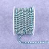 Electroplated Rhinestone Drill Chain: Single Row Metal Claw Chain for DIY Costume Accessories