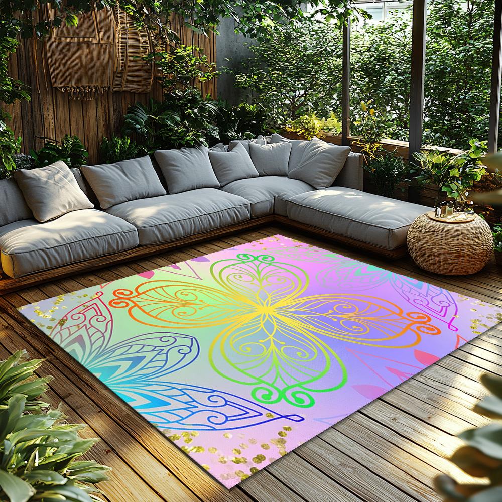 Unique Abstract Area Rug Washable Non-Slip Floor Mat Home Decor Living Room Bedroom Carpet Modern Art Design Indoor Outdoor Rug