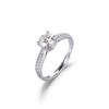 S925 Sterling Silver Moissanite Ring: 1 Carat Women's Proposal & Wedding Jewelry