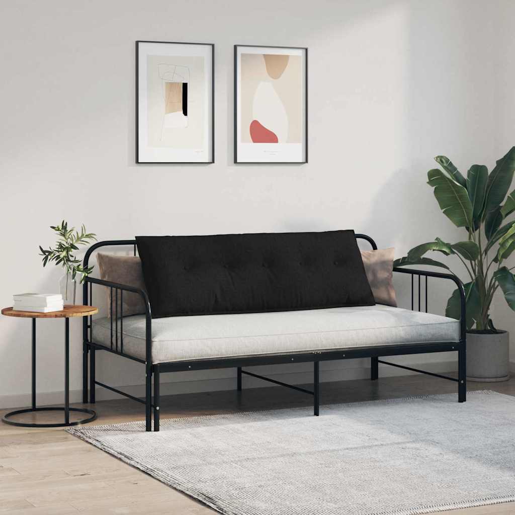 Back Cushion Black 140 x 19 x 50 cm Fabric
