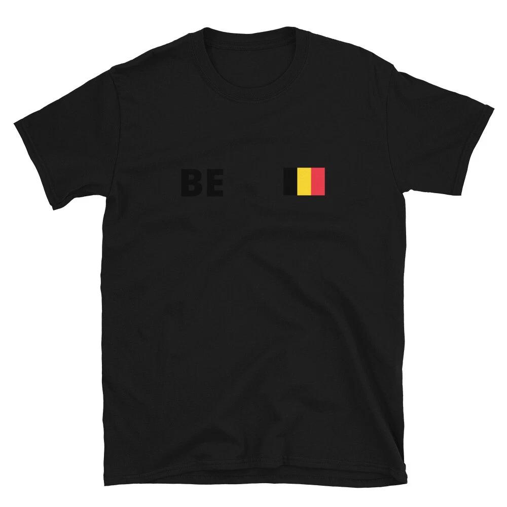 Belgium Flag Football Soccer 2021 2022 Cup T-Shirt 3XL
