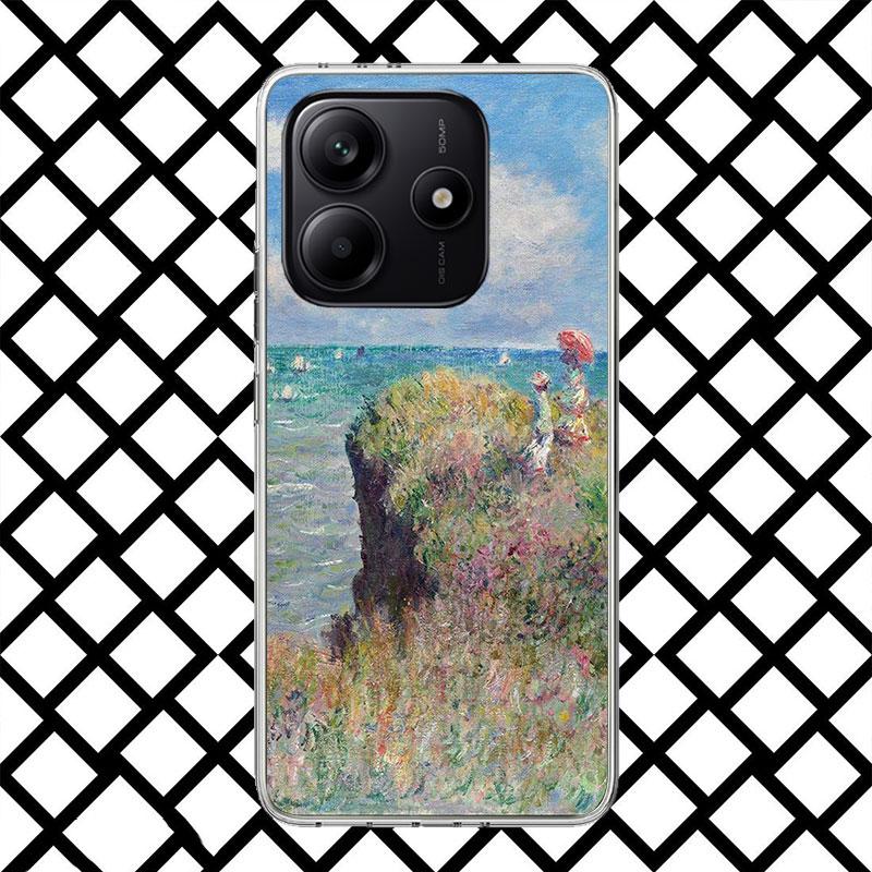 Claude Monet Print Phone Case for Xiaomi Redmi Note 15 14 14S 13 12 12S 11 Pro Plus 11E 11T 11S 10S 5G Soft Cover Fundas Redmi N