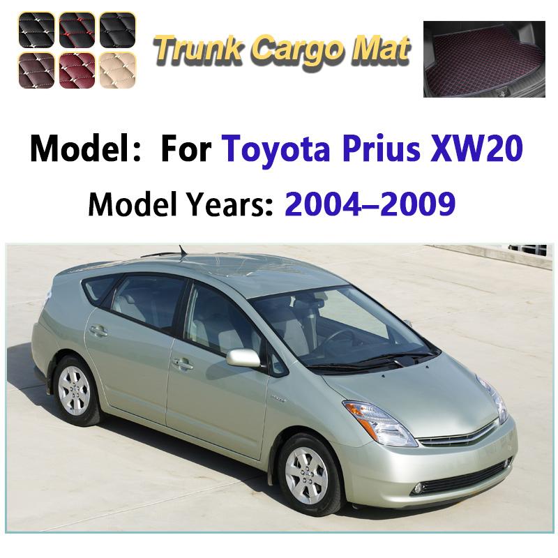 For Toyota Prius XW20 2004–2009 Leather Car Trunk Mat Anti-dirty Storage Pad Cushion Boot Carpet Rug Auto Interior Accessories