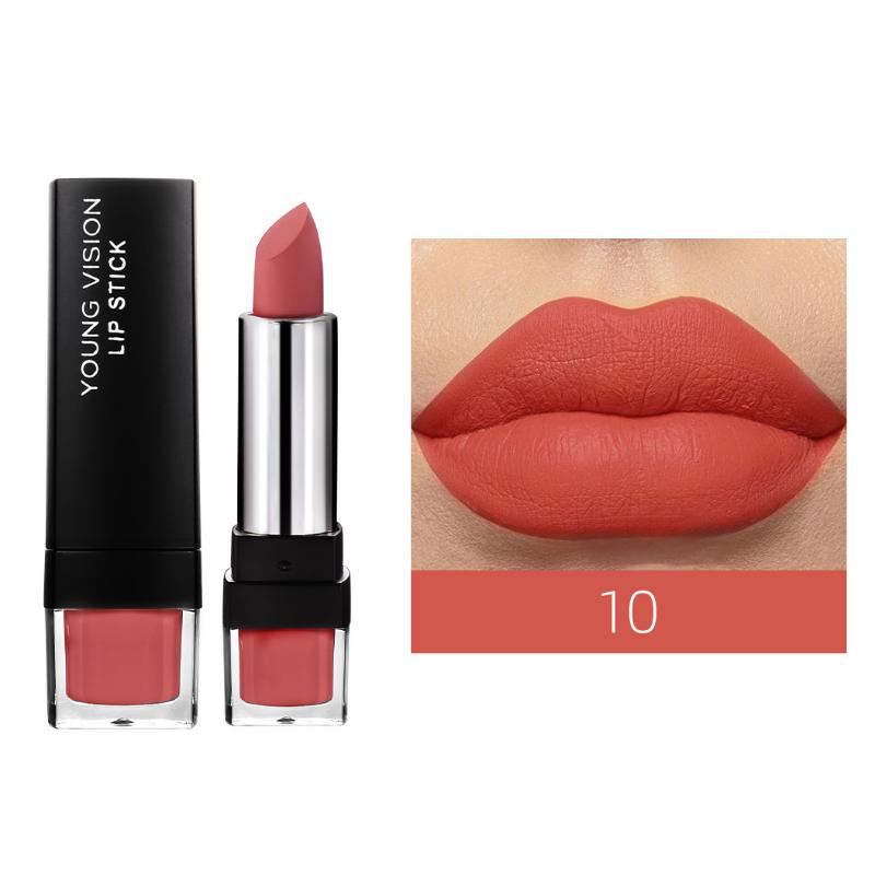 Matt Matt 12-farbiger Einzellippenstift Samtlippenstift, der nicht leicht an der Tasse klebt