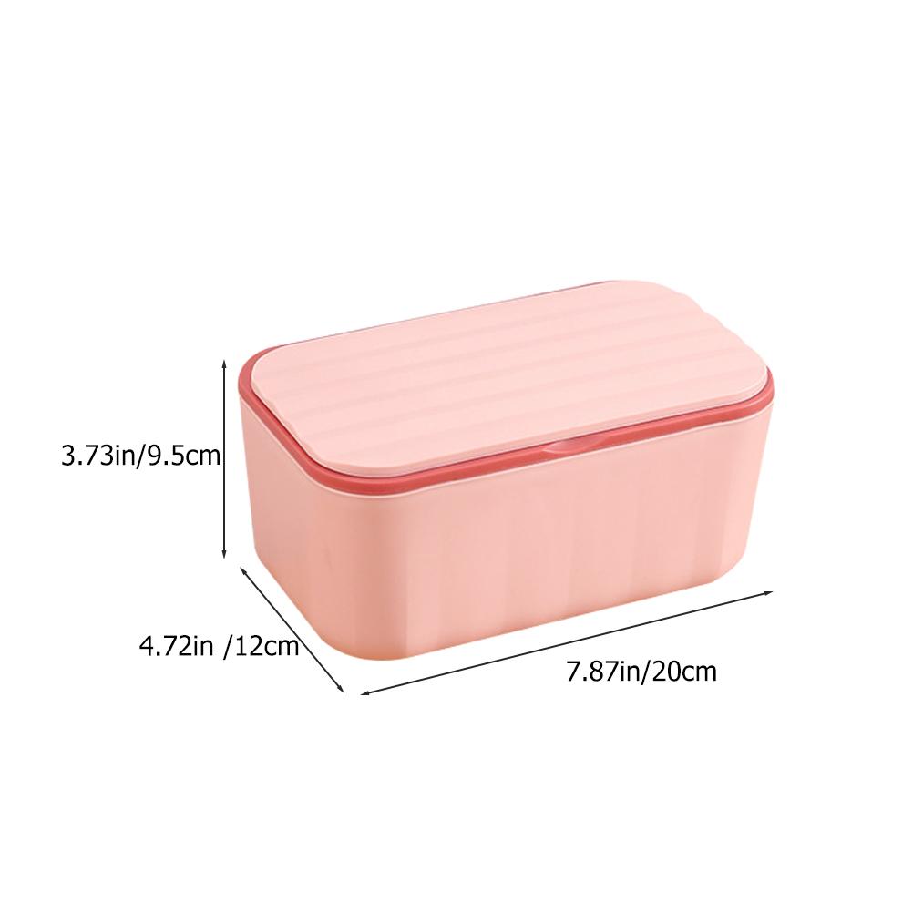 

Multifunctional Tissue Box Holder Rectangular Plastic Desktop Organizer For Home Hotel Office Paper Towel Container Napkin рожевий