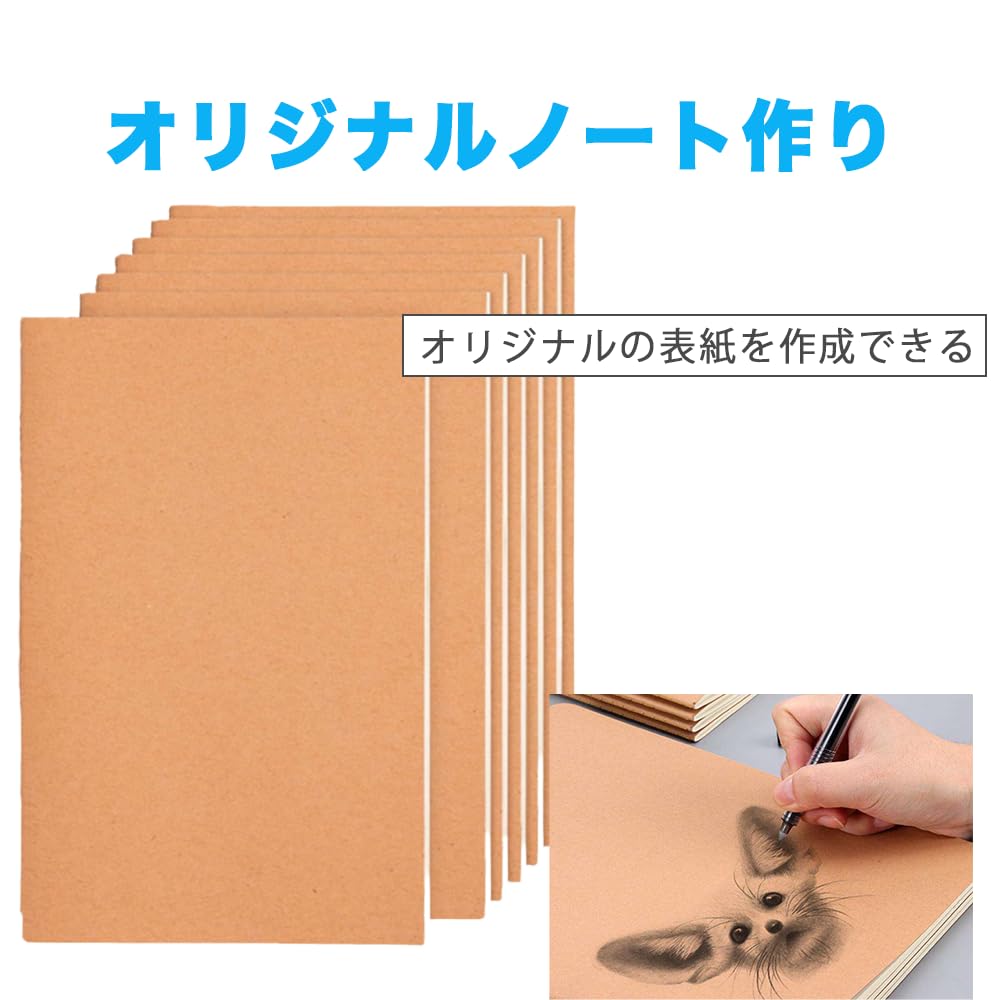 AZNABLE A5 Notebook Set, Blank, Stylish, Horizontally Ruled, 80 Pages, 40 Sheets (30 Books)