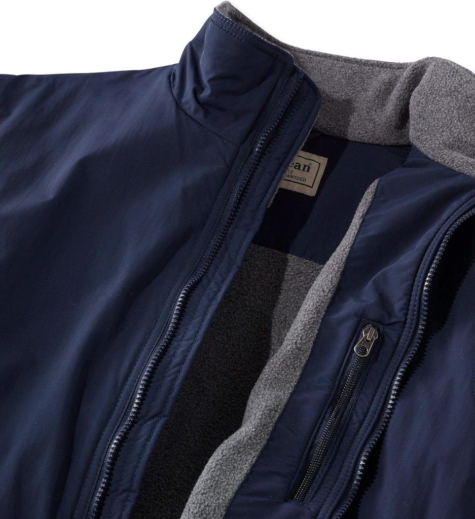 LL Bean US Fit Size Navy 0UF4322004 Men's Warm-Up Jacket, Regular, M, Blue,