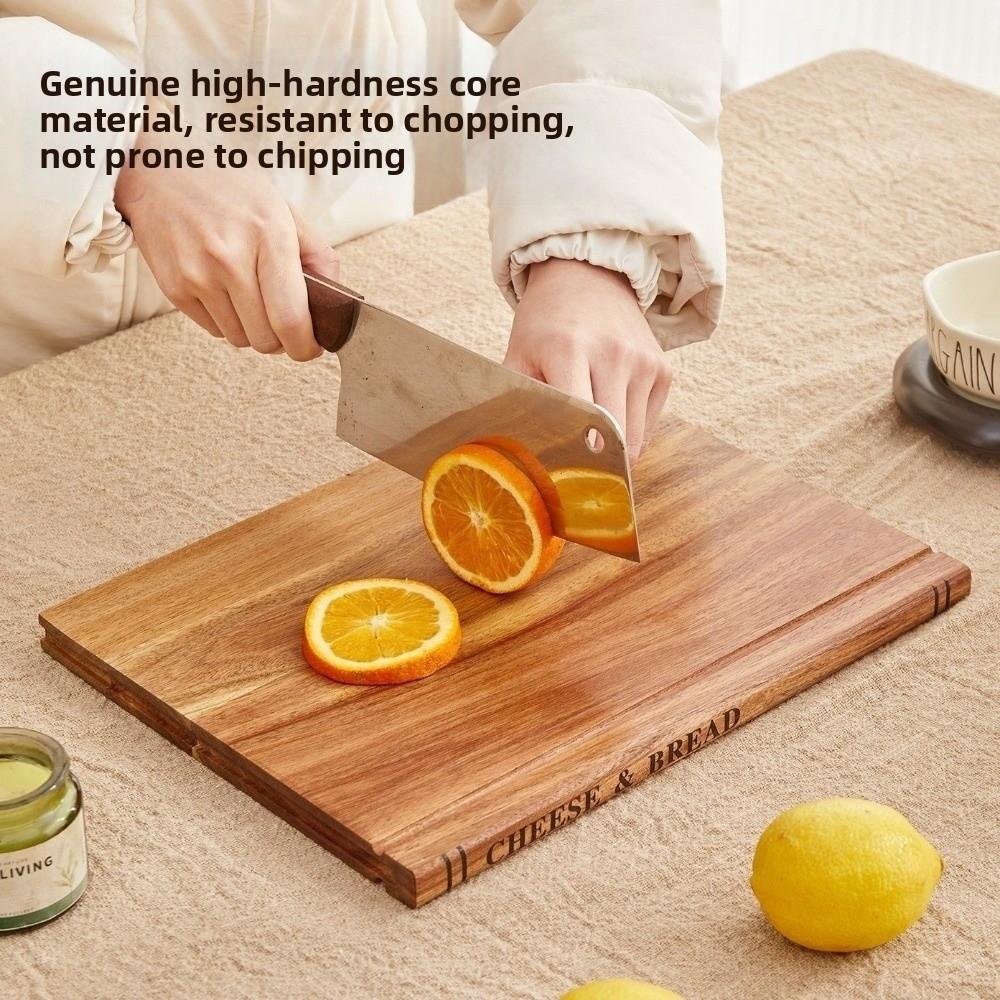 1/3 Pieces Multi-Functional Wooden Cutting Board Thickened Serving Board Chopping Board  Restaurant