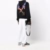Off-White FW21 Arrow Print Hoodie Loose Fit Men Tops Black OMBB037F21FLE0051084