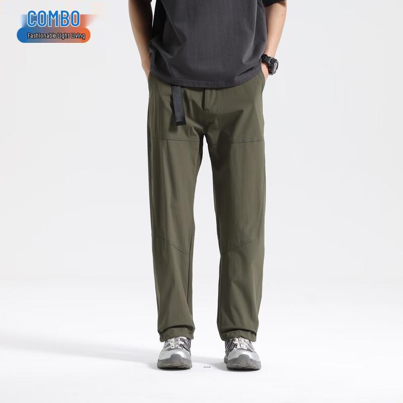 Kangbo Men s Spring Summer Straight-Leg Cargo Casual Pants XL