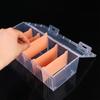 Clear Plastic Compartmentalized Organizer Box Holds 550+ Game Cards Storage Box With Adjustable Divider For Cards 1Pcs