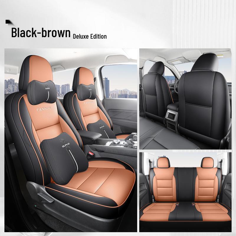 New Model Leather Car Seat Cushion for Great Wall Cannon - Five-Seat, Universal Fit, All Seasons