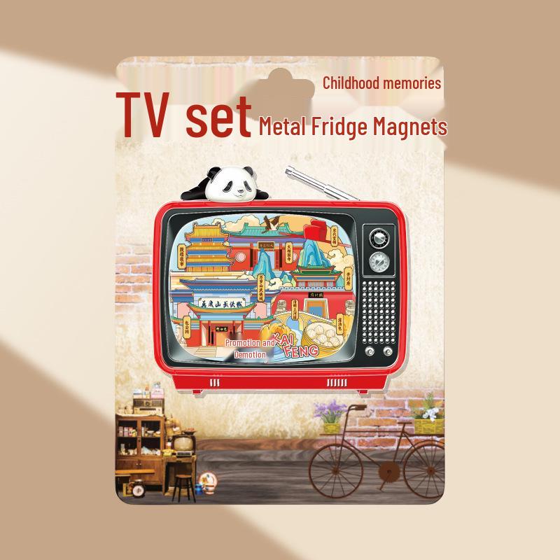 Magnetic Metal Refrigerator Magnets: City-Themed Cultural Souvenirs and Creative Tourist Gifts