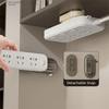 Punch-Free Wall Socket Holder Sliding Design Cable Management Hanging Power Socket Stand  Home