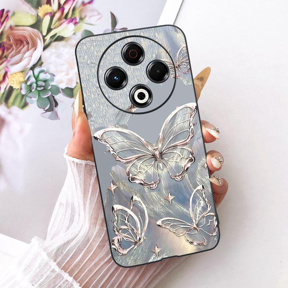 Case For Tecno Spark 30 4G Cover KL6 Cute Cat Fashion Butterfly Painted Casing For Techno Spark 30 Bumper