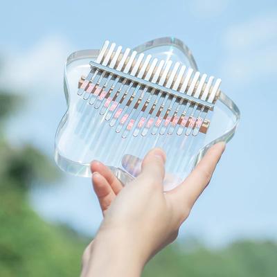 17 Keys Kalimba Musical Keyboard 21 Keys Kalimbas Musical Instruments Accessories Thumb Piano Portable Learning Leisure and Entertainment Clear Pitch