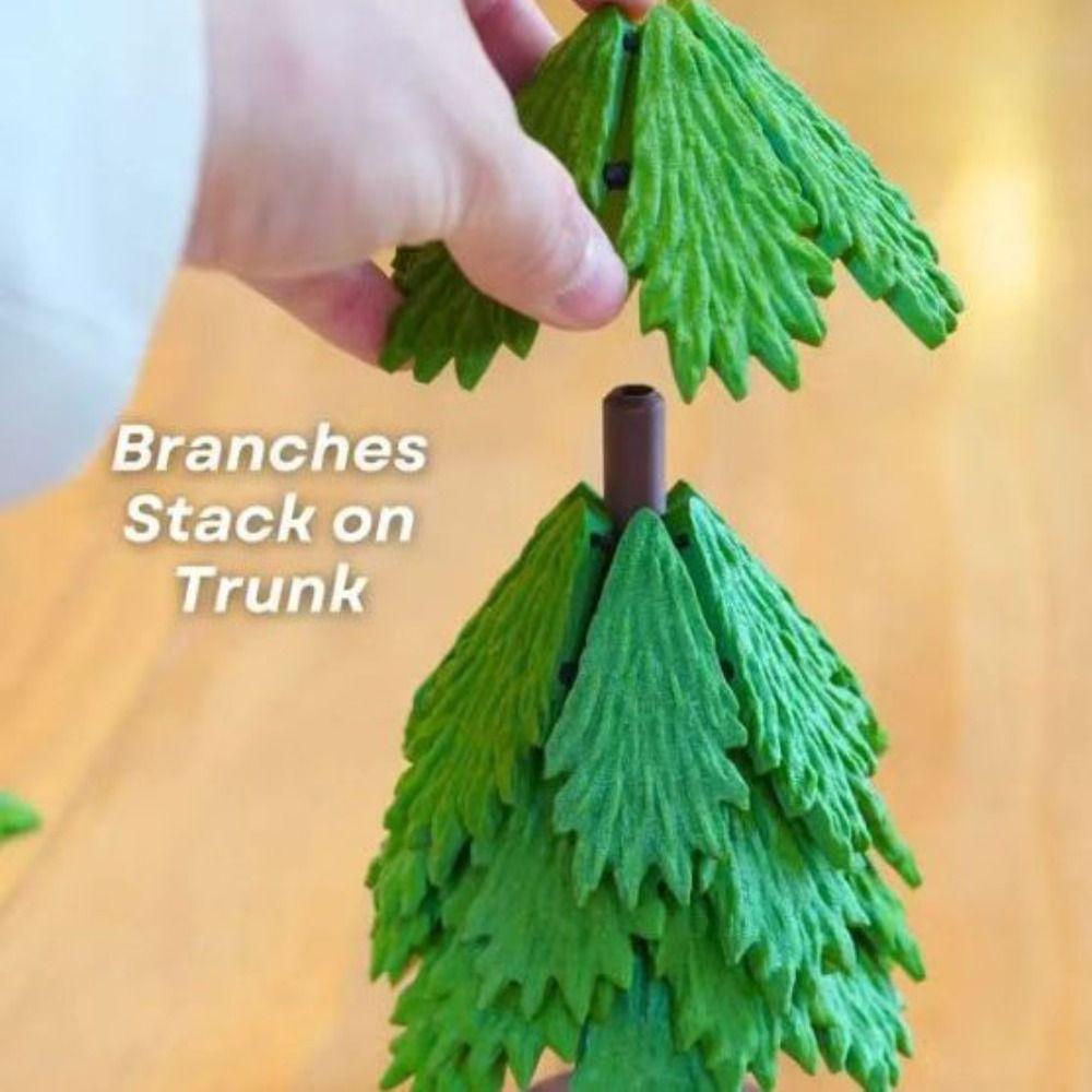 Press Christmas Tree Coaster Foldable Leaf Base Cup Mat Christmas Tree Quirky Toys Children Girl