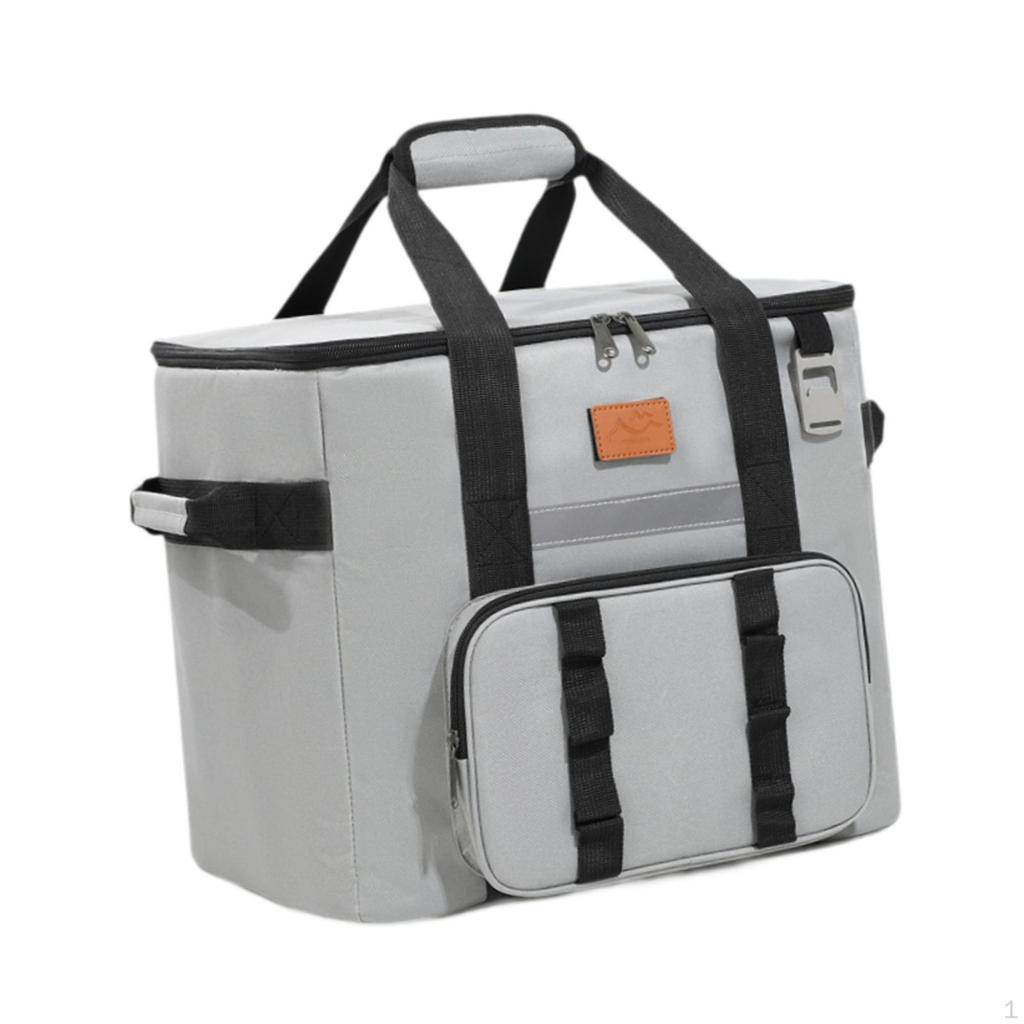 Cooler Bag Lunch Box Zipper Men Women with Bottle Opener Insulated Thermal Tote for